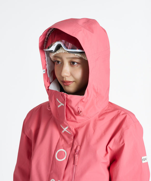 ROXY ウィメンズ ROXY JETTY SOLID JK スノージャケット 【26-27SNOWモデル】 ROSE / L