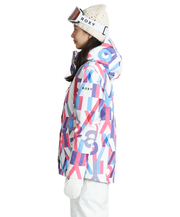 ROXY ウィメンズ ROXY JETTY PRINT JK スノージャケット 【26-27SNOWモデル】 ROS1 / L
