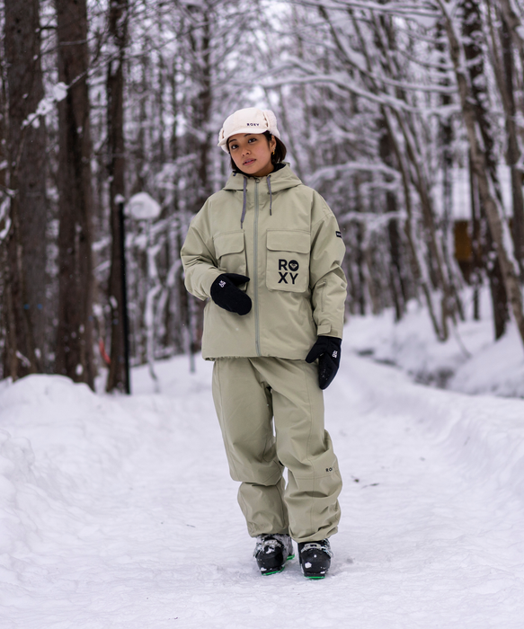 ROXY SNOWY HAT フライトキャップ 耳当て2WAY 撥水加工 フリースライナー付 【26-27SNOWモデル】