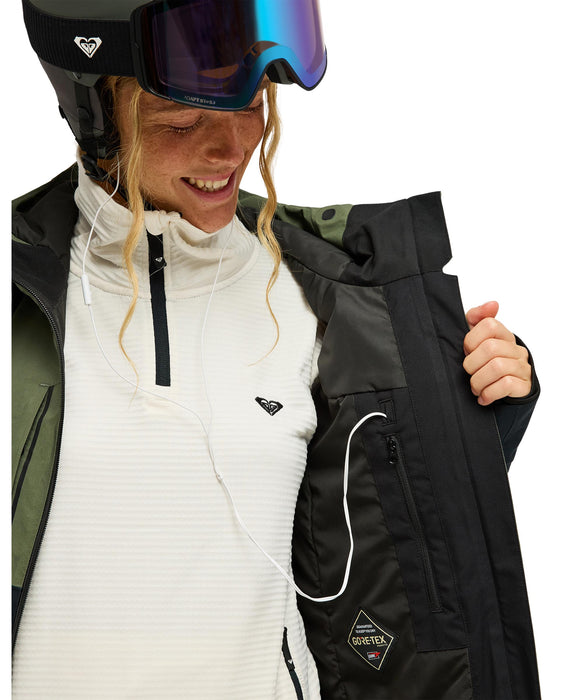 ROXY ウィメンズ GORE-TEX STRETCH PURELINES JK スノージャケット 【26-27SNOWモデル】 GQM0 / L