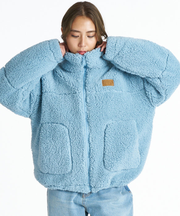 ROXY ウィメンズ TEDDY BOA JACKET ジャケット 【2026年秋冬モデル】 BLU / L