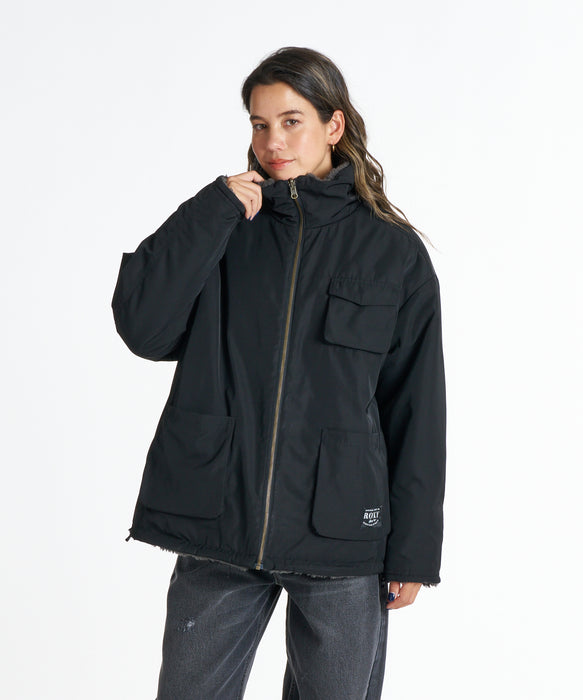 ROXY ウィメンズ BITTERSWEET ジャケット 【2026年秋冬モデル】 BLK / L