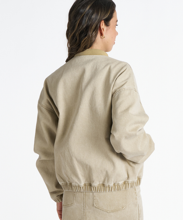 ROXY TIDAL JACKET ウォッシュドジップアップブルゾン 【2026年秋冬モデル】