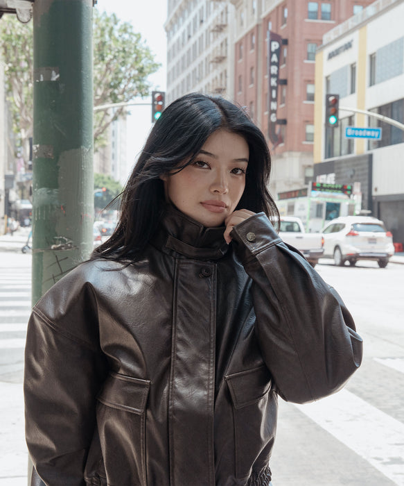 ROXY x NANAHA ECO LEATHER JACKET エコレザージャケット 【2026年秋冬モデル】
