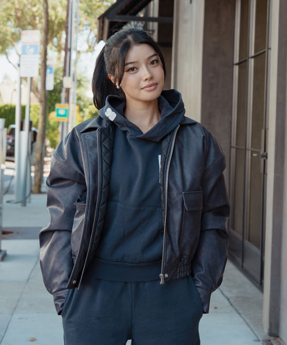 ROXY x NANAHA ECO LEATHER JACKET エコレザージャケット 【2026年秋冬モデル】