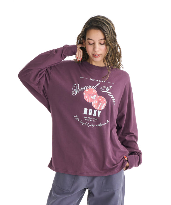 Roxy BOARD GAME NIGHT ウィメンズ 長袖Tシャツ <2025FW CRUISERS>