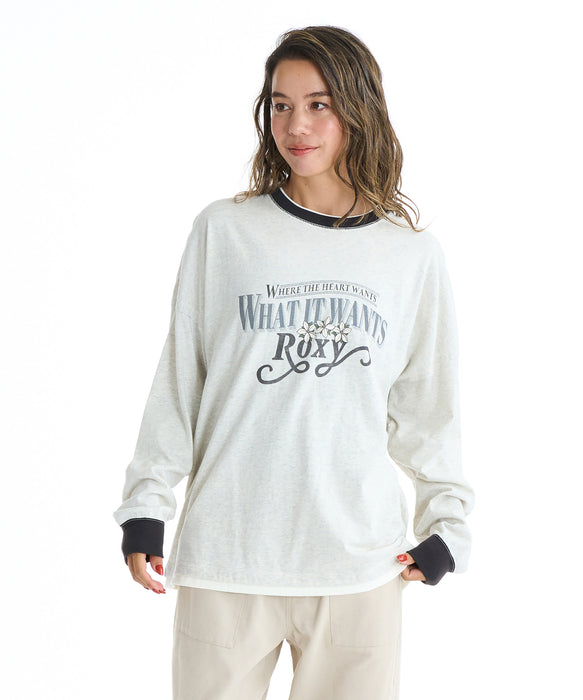 Roxy ROOM SERVISE ウィメンズ 長袖Tシャツ <2025FW CRUISERS>