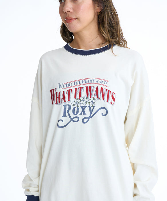 Roxy ROOM SERVISE ウィメンズ 長袖Tシャツ <2025FW CRUISERS>