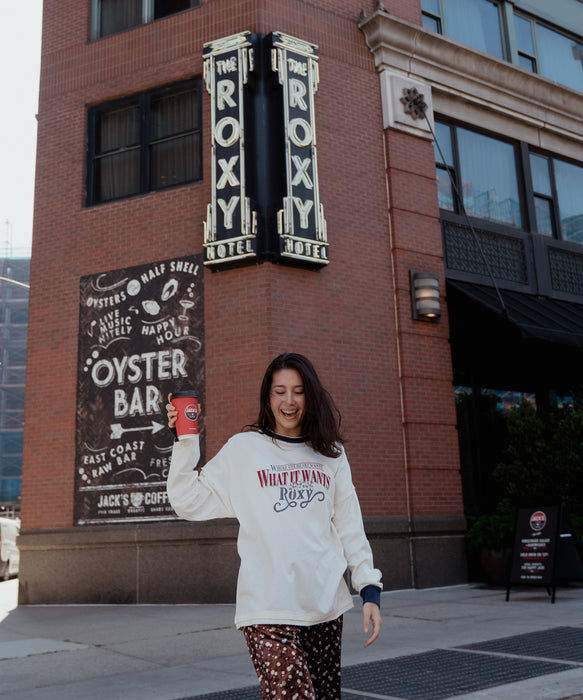 Roxy ROOM SERVISE ウィメンズ 長袖Tシャツ <2025FW CRUISERS>