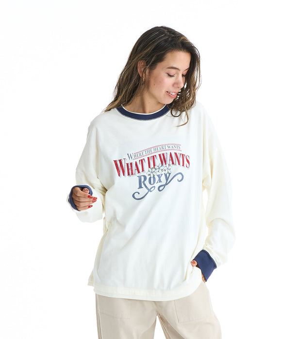 Roxy ROOM SERVISE ウィメンズ 長袖Tシャツ <2025FW CRUISERS>