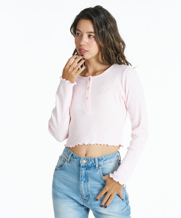 ROXY SHOOT 長袖Tシャツ リブ素材【2026年春夏モデル】