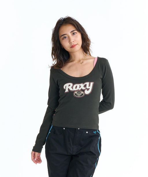 ROXY ウィメンズ BREAK MY SOUL ロンT 【2026年春夏モデル】 BLK / L