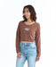 ROXY ウィメンズ ROXY WITH HEART L/S  ロンT 【2026年春夏モデル】 BRN / L