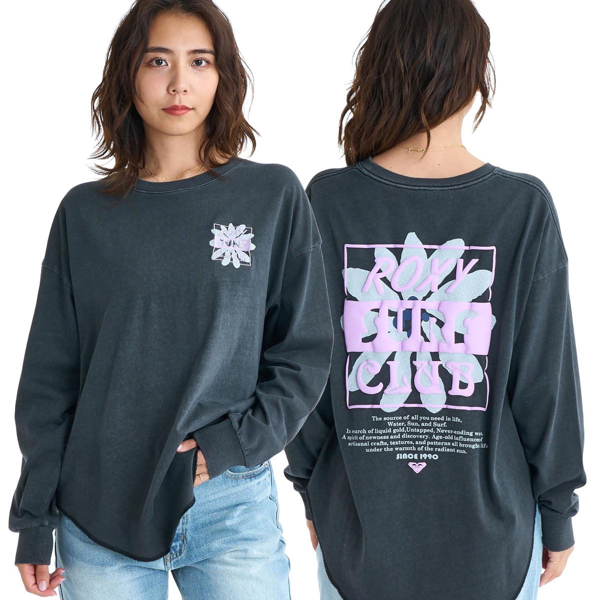 ROXY ALL NEED IN LIFE バックプリント 長袖Tシャツ 【2026年春夏モデル】