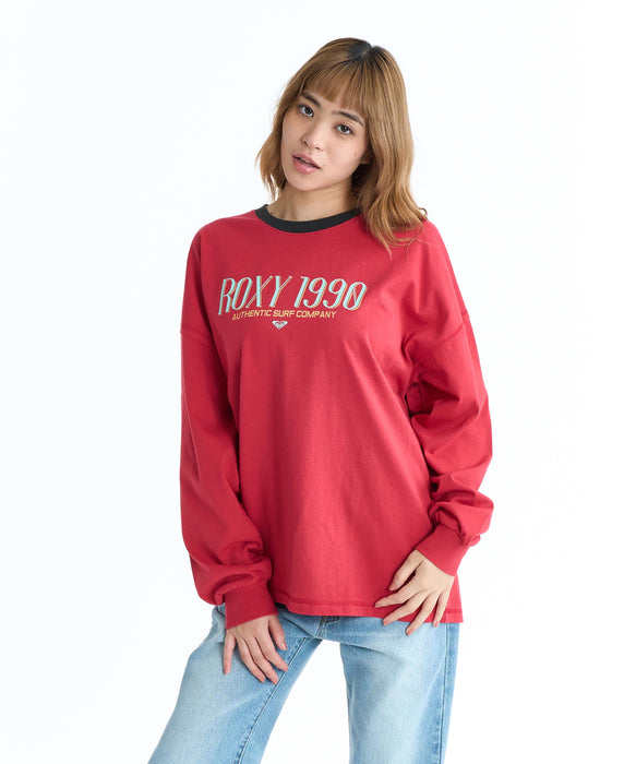 ROXY ウィメンズ ROXY 1990 ロンT 【2026年春夏モデル】 RED / L