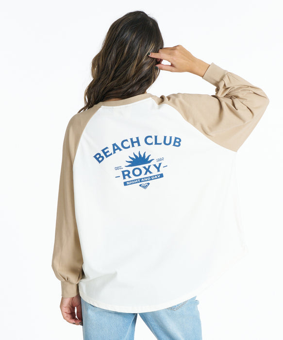 ROXY BEACH CLUB バックプリント 長袖Ｔシャツ 接触冷感【2026年春夏モデル】