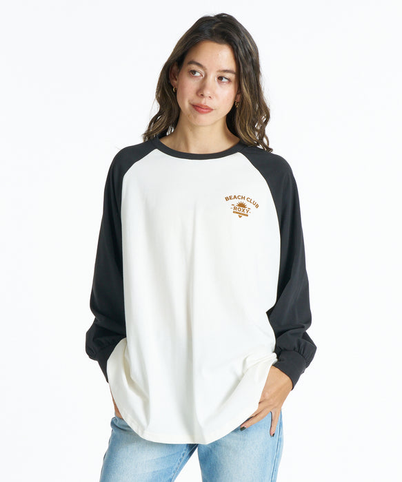 ROXY BEACH CLUB バックプリント 長袖Ｔシャツ 接触冷感【2026年春夏モデル】