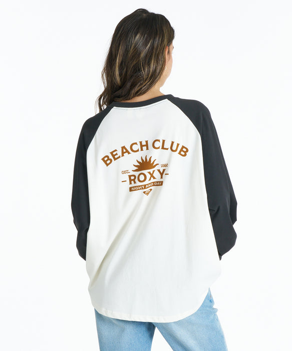 ROXY BEACH CLUB バックプリント 長袖Ｔシャツ 接触冷感【2026年春夏モデル】