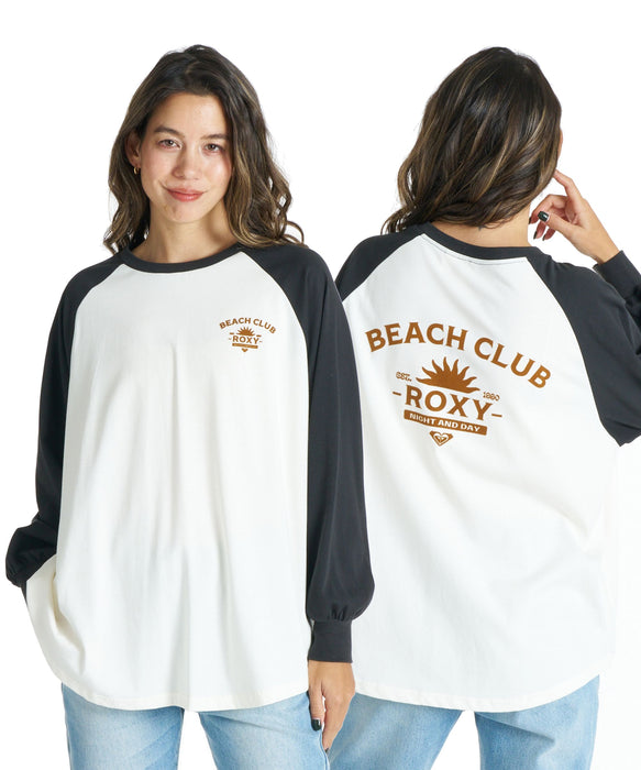 ROXY BEACH CLUB バックプリント 長袖Ｔシャツ 接触冷感【2026年春夏モデル】