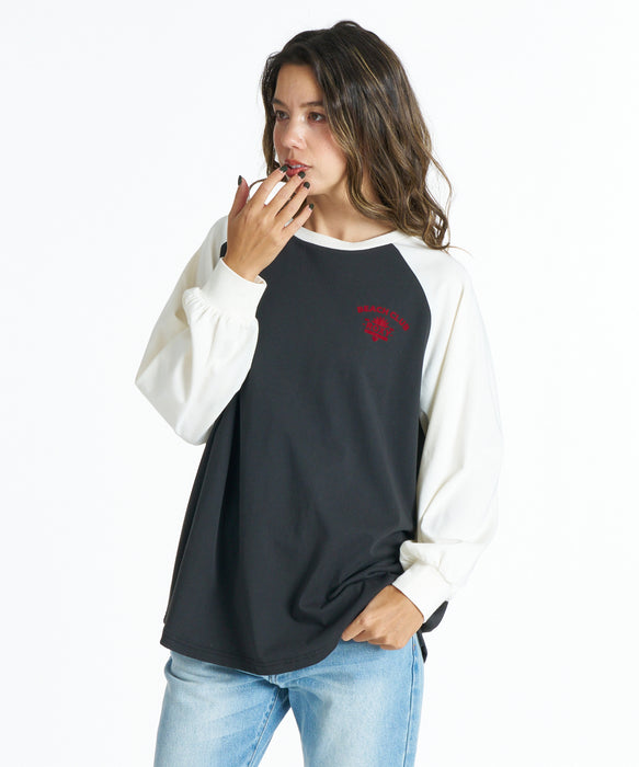 ROXY BEACH CLUB バックプリント 長袖Ｔシャツ 接触冷感【2026年春夏モデル】