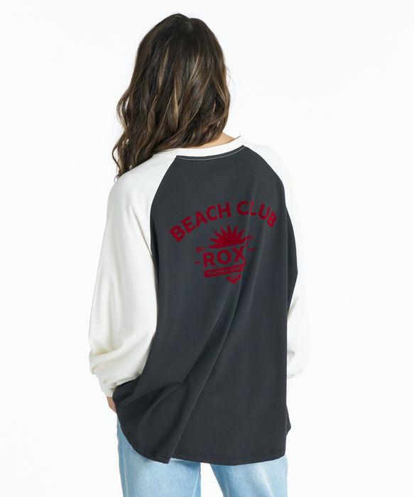 ROXY BEACH CLUB バックプリント 長袖Ｔシャツ 接触冷感【2026年春夏モデル】