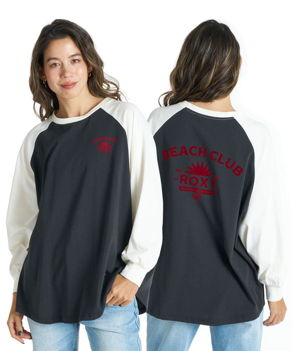 ROXY BEACH CLUB バックプリント 長袖Ｔシャツ 接触冷感【2026年春夏モデル】