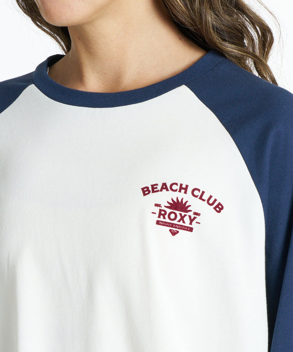 ROXY BEACH CLUB バックプリント 長袖Ｔシャツ 接触冷感【2026年春夏モデル】