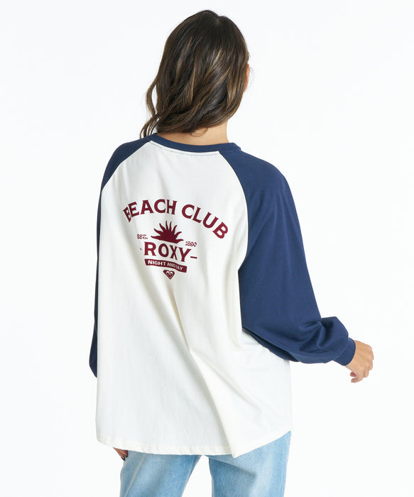 ROXY BEACH CLUB バックプリント 長袖Ｔシャツ 接触冷感【2026年春夏モデル】