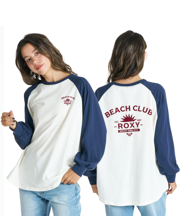 ROXY BEACH CLUB バックプリント 長袖Ｔシャツ 接触冷感【2026年春夏モデル】