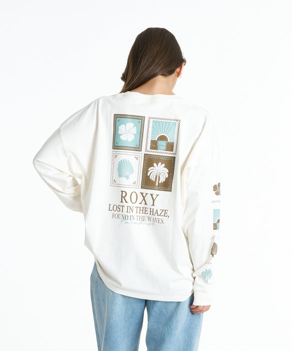 ROXY ウィメンズ HAZE & WAVES ロンT 【2026年秋冬モデル】 NAT / L