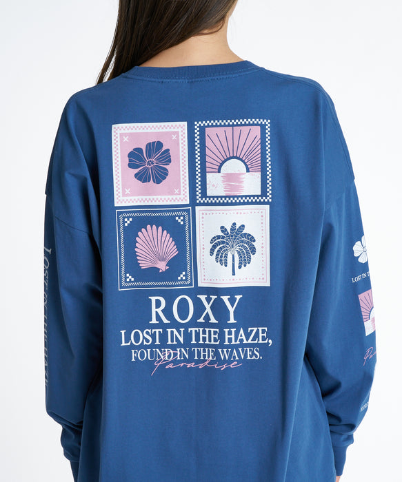 ROXY ウィメンズ HAZE & WAVES ロンT 【2026年秋冬モデル】 NVY / L