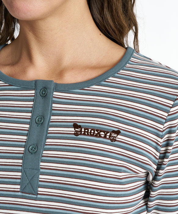 ROXY ウィメンズ BUTTERFLY L/S TEE ロンT 【2026年秋冬モデル】 KHA / L