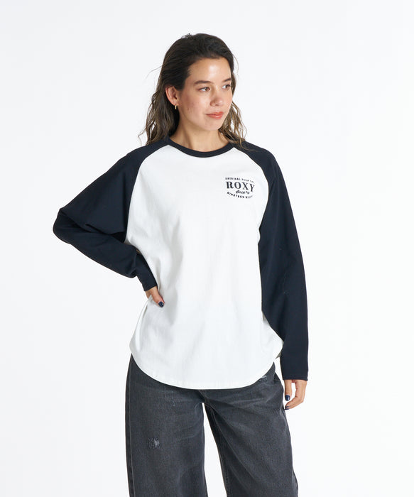 ROXY ウィメンズ MISTY RAGLAN ロンT 【2026年秋冬モデル】 BLK / L