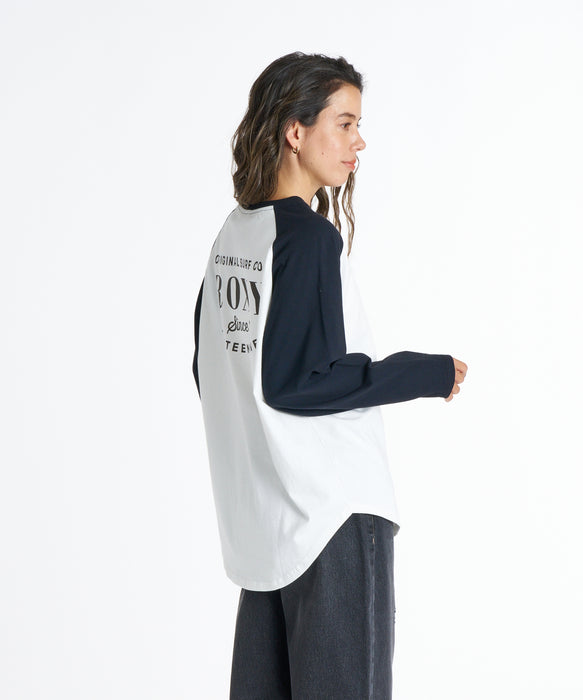 ROXY ウィメンズ MISTY RAGLAN ロンT 【2026年秋冬モデル】 BLK / L
