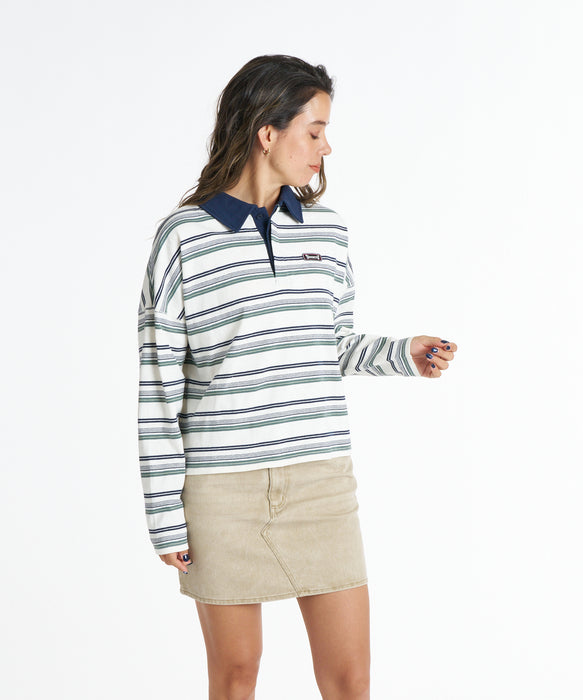 ROXY ウィメンズ BUTTERFLY POLO ロンT 【2026年秋冬モデル】 NAT / L