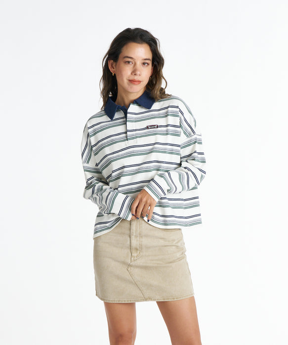 ROXY ウィメンズ BUTTERFLY POLO ロンT 【2026年秋冬モデル】 NAT / L