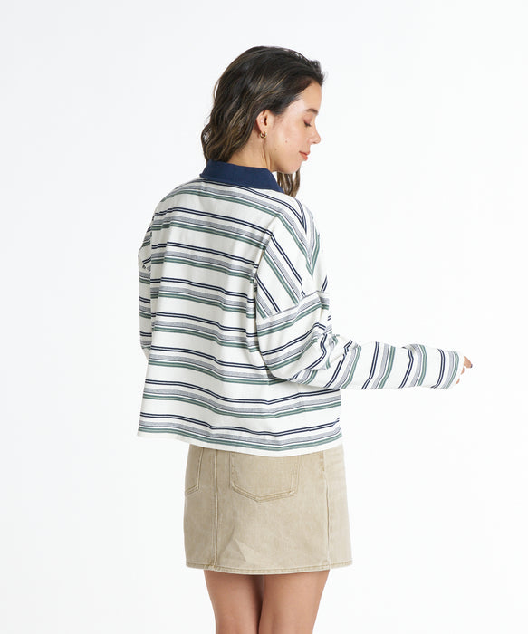 ROXY ウィメンズ BUTTERFLY POLO ロンT 【2026年秋冬モデル】 NAT / L