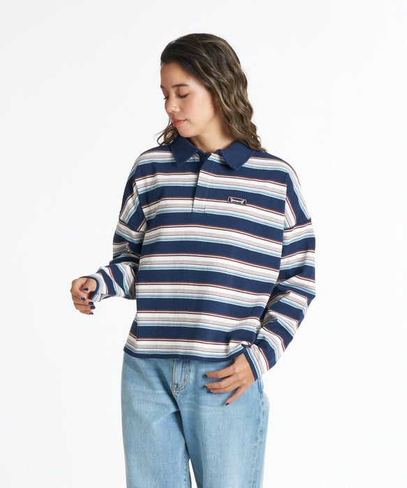 ROXY ウィメンズ BUTTERFLY POLO ロンT 【2026年秋冬モデル】 NVY / L