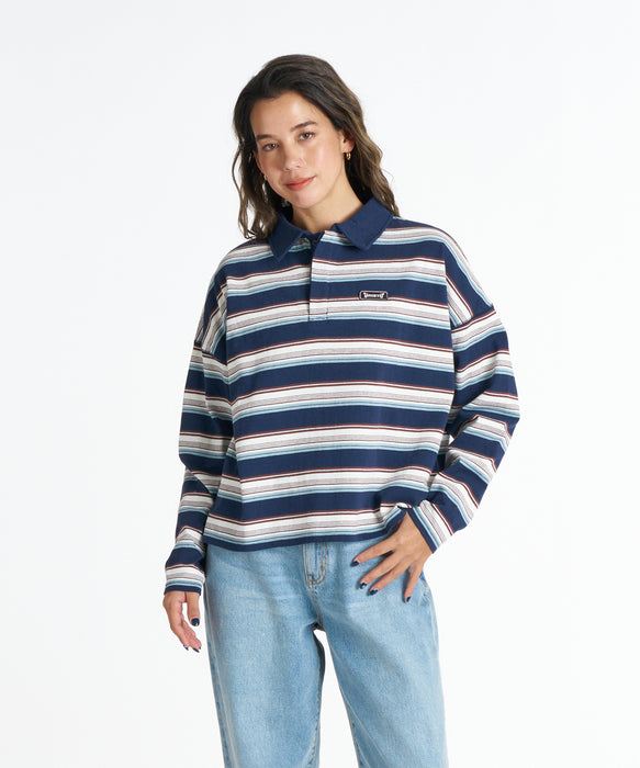 ROXY ウィメンズ BUTTERFLY POLO ロンT 【2026年秋冬モデル】 NVY / L