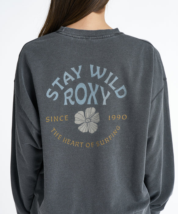 ROXY ウィメンズ STAY WILD L/S TEE ロンT 【2026年秋冬モデル】 BBK / L