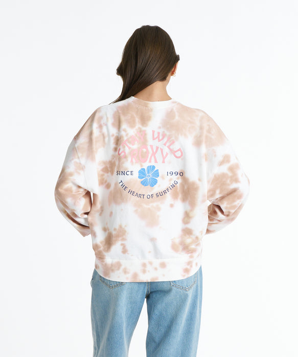 ROXY ウィメンズ STAY WILD L/S TEE ロンT 【2026年秋冬モデル】 BEG / L