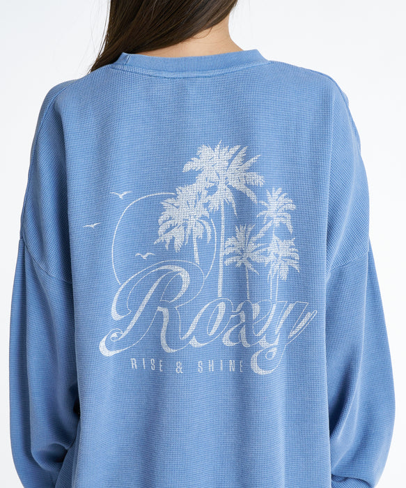 ROXY ウィメンズ RISE & SHINE ロンT 【2026年秋冬モデル】 BLU / L