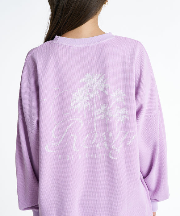ROXY ウィメンズ RISE & SHINE ロンT 【2026年秋冬モデル】 LAV / L