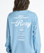ROXY ウィメンズ HISTORICAL LOGO L/S TEE ロンT 【2026年秋冬モデル】 BLU / L