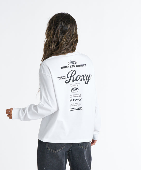 ROXY ウィメンズ HISTORICAL LOGO L/S TEE ロンT 【2026年秋冬モデル】 WHT / L