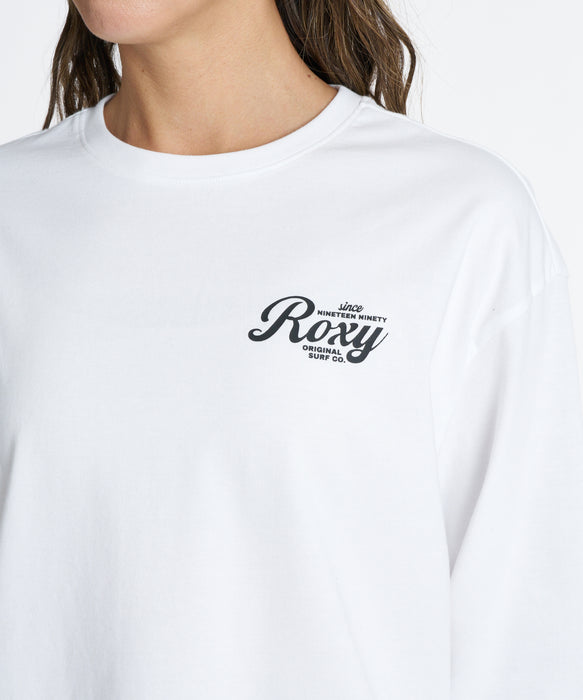 ROXY ウィメンズ HISTORICAL LOGO L/S TEE ロンT 【2026年秋冬モデル】 WHT / L