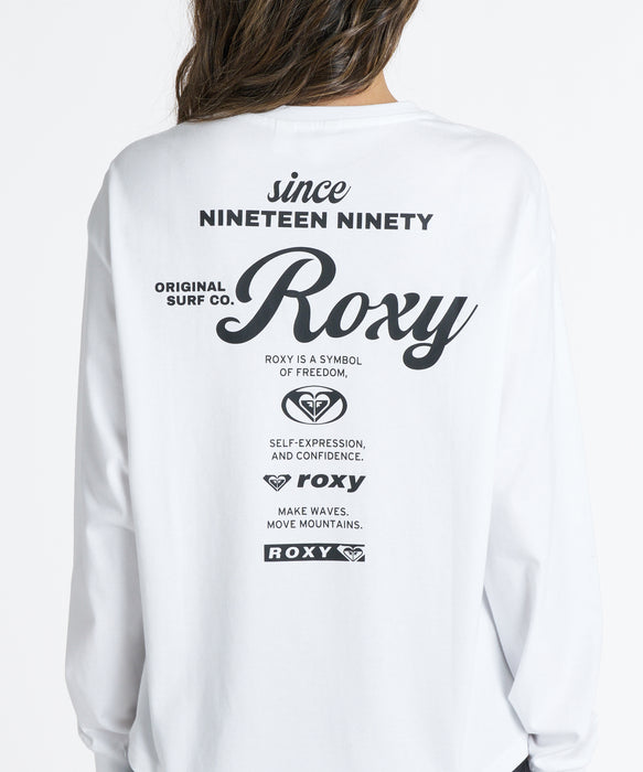 ROXY ウィメンズ HISTORICAL LOGO L/S TEE ロンT 【2026年秋冬モデル】 WHT / L