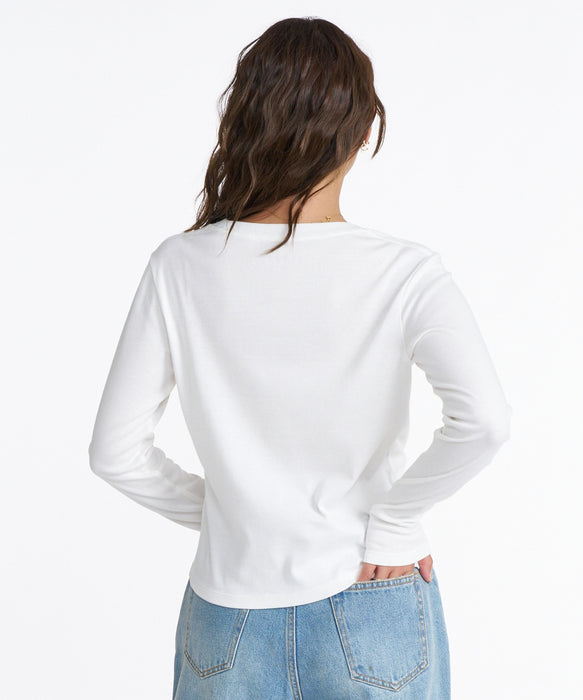 ROXY CREW NECK L/S T クルーネック ロンT 【2026年定番モデル】