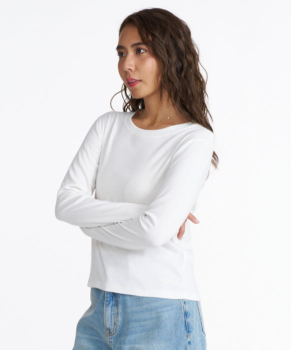 ROXY CREW NECK L/S T クルーネック ロンT 【2026年定番モデル】