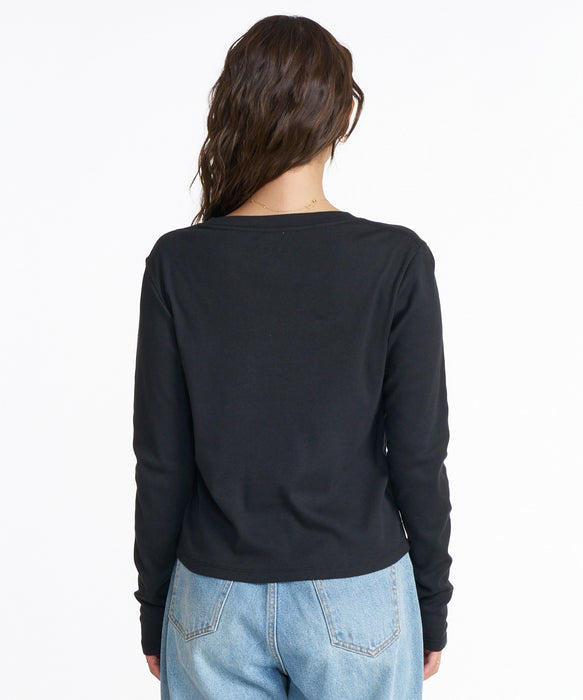 ROXY CREW NECK L/S T クルーネック ロンT 【2026年定番モデル】